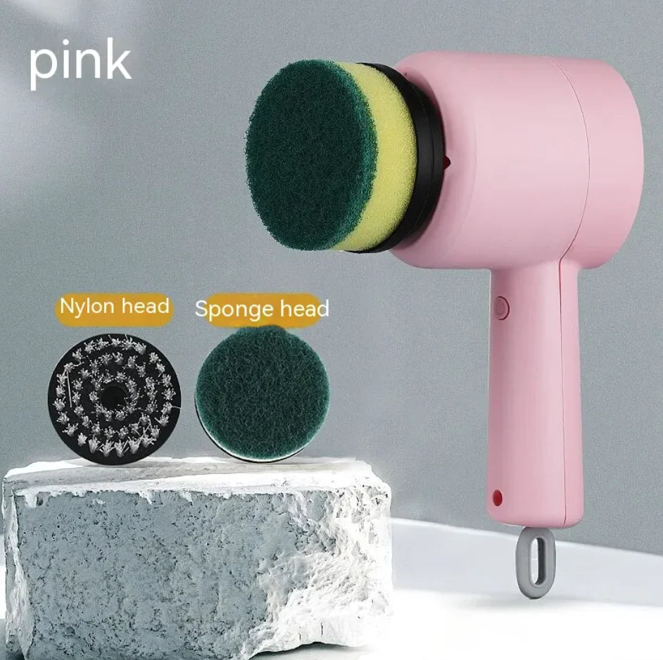 Rechargeable Handheld Electric Cleaning Brush – Powerful Scrubber for Kitchen, Bathroom & Home Cleaning