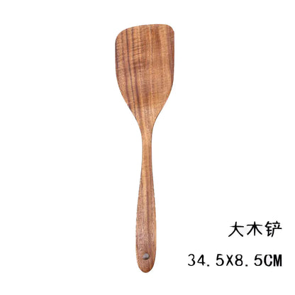 Japanese Non-Stick Wooden Spatula and Spoon Set