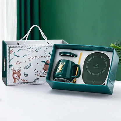Constant Temperature Ceramic Mug Set Gift Box