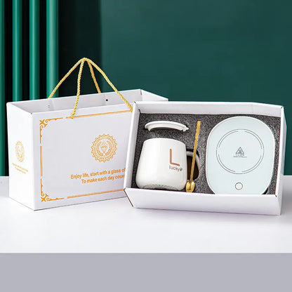 Constant Temperature Ceramic Mug Set Gift Box