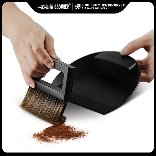MHW-3BOMBER Coffee Bar Brush Magnetic Storage Dustpan & Brush Set Portable Cleaning Brush with Handle Kitchen Bar Cleaning Tools
