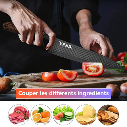 MDHAND High Carbon Stainless Steel Knives Handmade Forged Cleaver Chef Butcher Kitchen Knife Wood Handle Chef Knife Cooking Tool