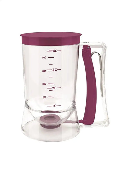 Hand-Held Batter Dispenser – Pancake, Cupcake & Waffle Batter Separator | Mess-Free Baking Tool for Muffins, Crepes & Baking Supplies