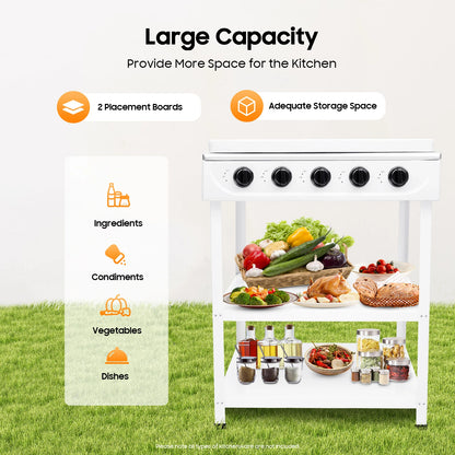 5 Hearth Grill, Gas Grill, 2.5 kW Burner,Freestanding, For Home Cooking, Outdoor Grilling, Camping, Fishing, RVing