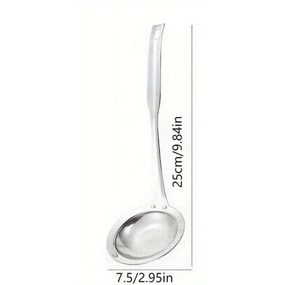 Single Oil Skimmer Spoon – Stainless Steel Fat Separator for Cooking, Turkey Frying & Thanksgiving Meal Prep