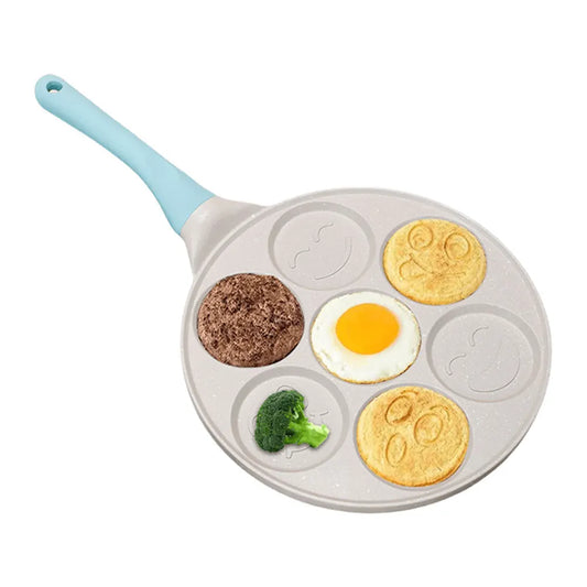 7-Cavity Nonstick Pancake & Egg Pan – Mini Pancake, Omelet & Breakfast Griddle