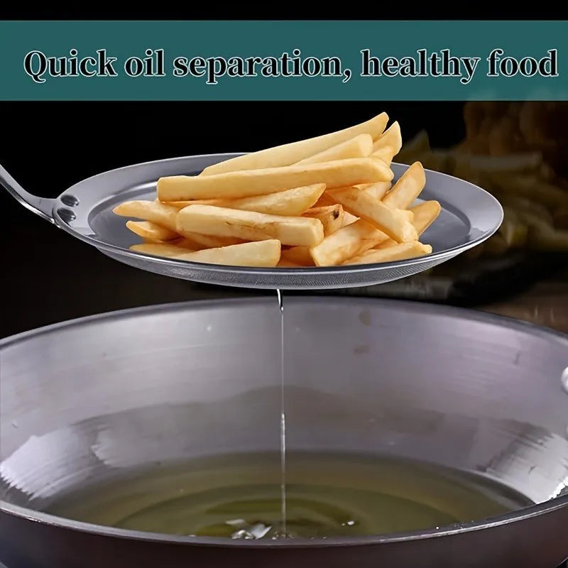 Single Oil Skimmer Spoon – Stainless Steel Fat Separator for Cooking, Turkey Frying & Thanksgiving Meal Prep