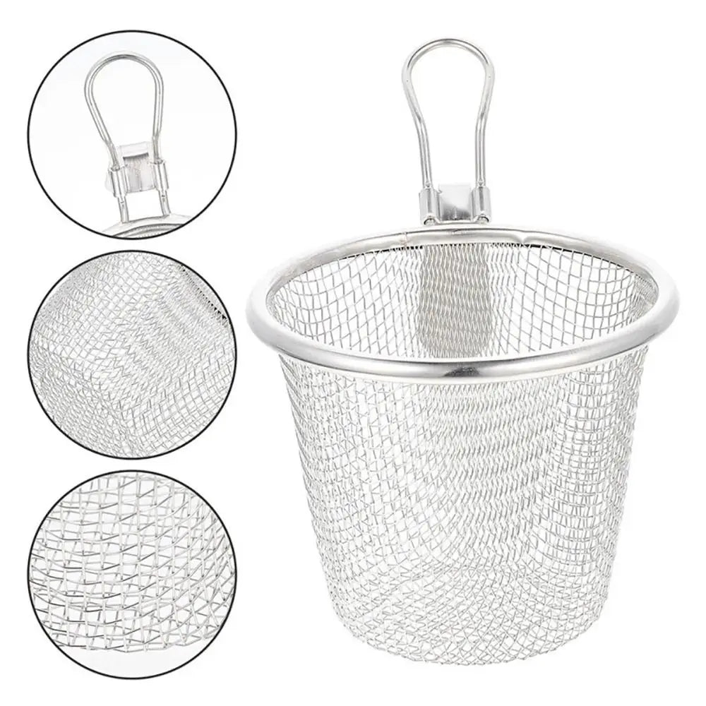 Durable Stainless Steel Mesh Strainer Spoon – Hot Pot, Frying, Noodles Scoop