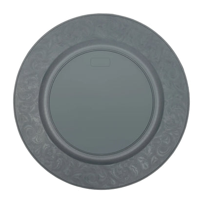 Charger Plates 100-Piece Set Round Reusable Serving Plates Gold Black Silver Green for Wedding Banquet Party Decor