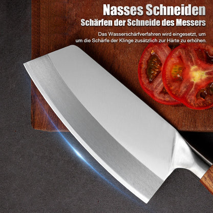 MDHAND Meat Cleaver Knife Forged Stainless Steel Professional Chinese Chef Knife Meat Vegetable Chopping Kitchen Knives