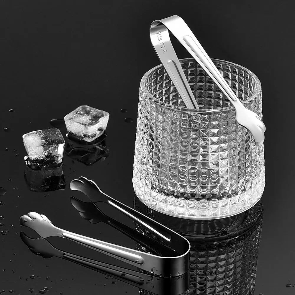 Mini Stainless Steel Food Tongs – Sugar Clamp, Bread & Steak Clip Tweezer for Home Kitchen Cooking & Serving
