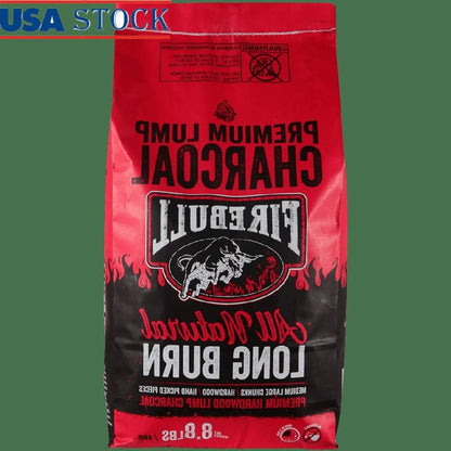 Premium Lump Charcoal 8.8LB 100% Quebracho Blanco Hardwood High Heat Extended Burn Minimal Ash Grilling Smoking Barbecuing Clean