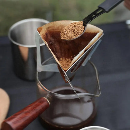 Portable Foldable Stainless Steel Coffee Filter – Reusable Paperless Pour-Over Dripper, Easy-Clean Coffee Funnel & Travel Holder