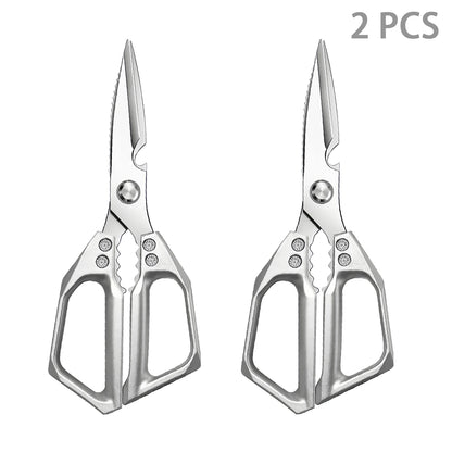 Stainless Steel Kitchen Shears – Multifunctional Food Scissors for Cutting Vegetables, Meat, Fish & Everyday Cooking Tasks