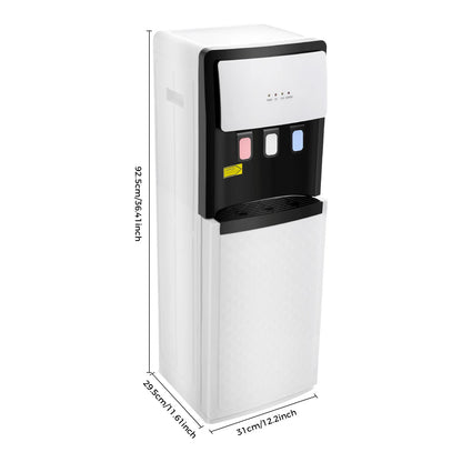 Bottom Load Water Dispenser for Home, Hot & Cold Standing Water Cooler Dispenser 3 Temp Modes, 500W Heating, 90W Cooling