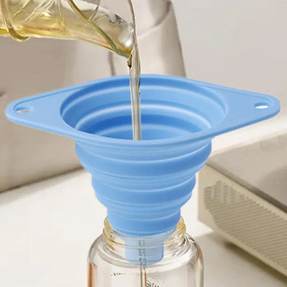 Household Foldable Funnel Silicone telescopic Portable Funnels for Fuel Hopper Beer Oil Easy to clean Kitchen Accessories Tools