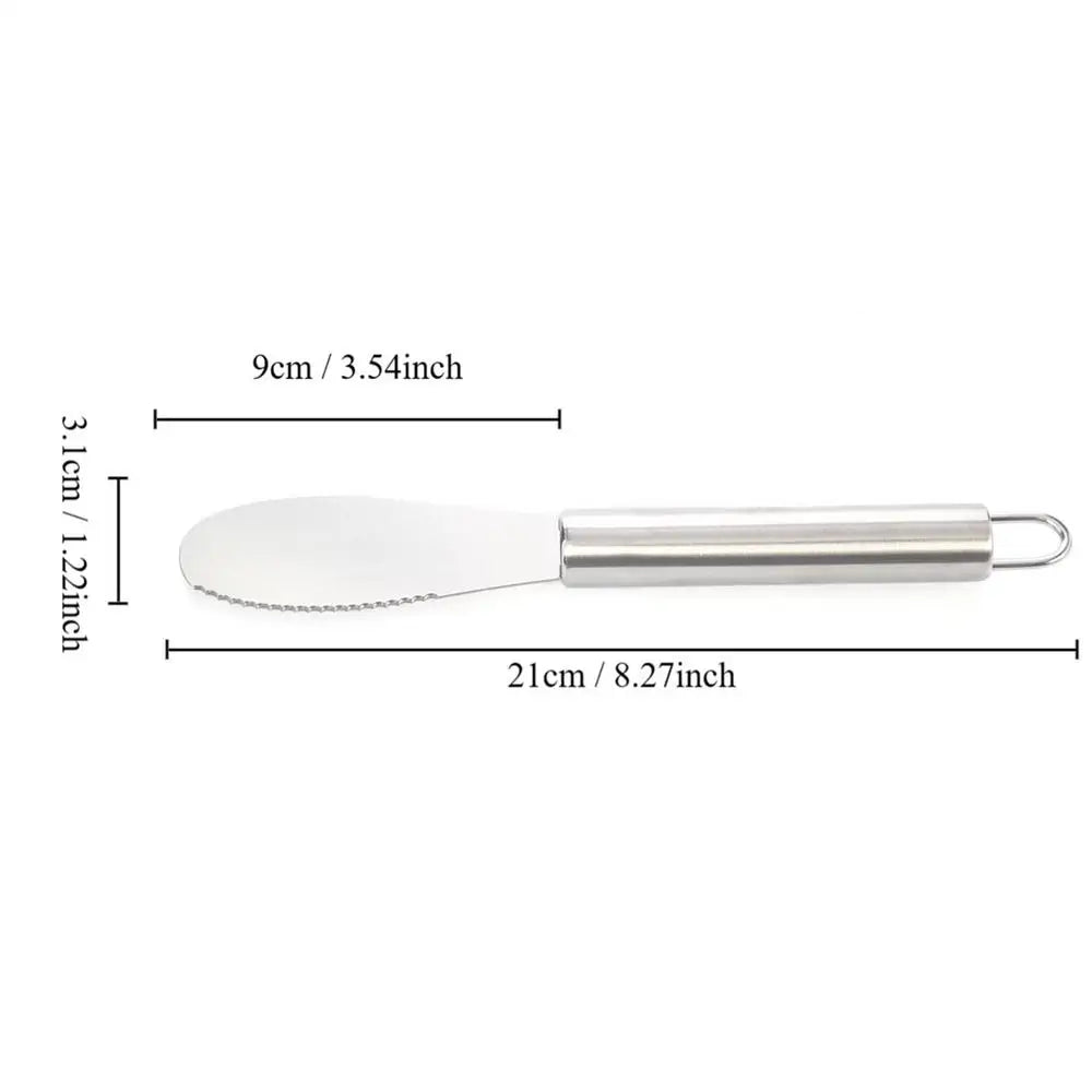 Stainless Steel Butter Spreader Knife – Charcuterie Utensil for Cheese, Jam, Butter & Spreads, Durable Kitchen Gadget for Everyday Use