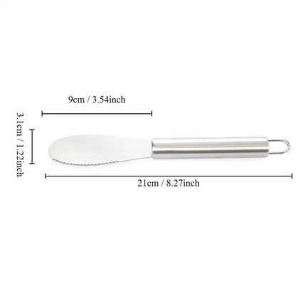 Stainless Steel Butter Spreader Kitchen Knives Stainless Steel Spreader Charcuterie Utensils For Kitchen Gadget For Cheese Jam
