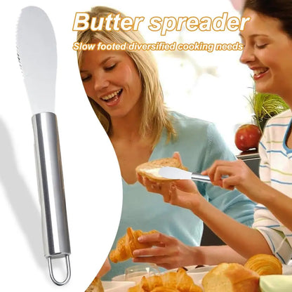 Stainless Steel Butter Spreader Knife – Charcuterie Utensil for Cheese, Jam, Butter & Spreads, Durable Kitchen Gadget for Everyday Use