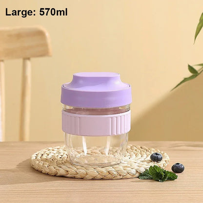 Portable Breakfast Fruit Oat Yogurt Salad Cup With Lid Spoon Food Storage Cup Fitness Weight Reducing Picnic Lunch Box Milk cup