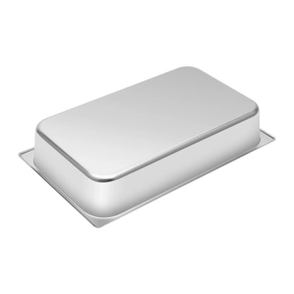 4 Pcs Table Pans with Lids Buffet Chafing Dishes Stainless Steel Food Container for Commercial and Personal