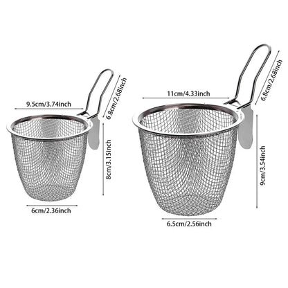Durable Stainless Steel Mesh Strainer Spoon – Hot Pot, Frying, Noodles Scoop