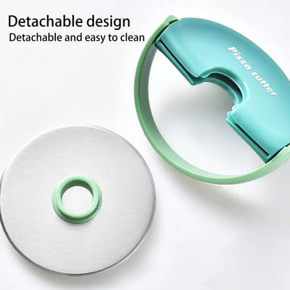 Pizza Dual Cutting Wheels With Ergonomic Handle Stainless Steel Food Chopper Multi-Function Roller For Dough Baking Tools Cheese