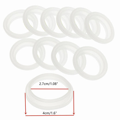 Silicone Sealing O-Rings Gaskets for Vacuum Bottle, Cover Stopper, Thermal Cup Lid, Resistance O Ring Seals, 4 cm, 5cm, 10Pcs