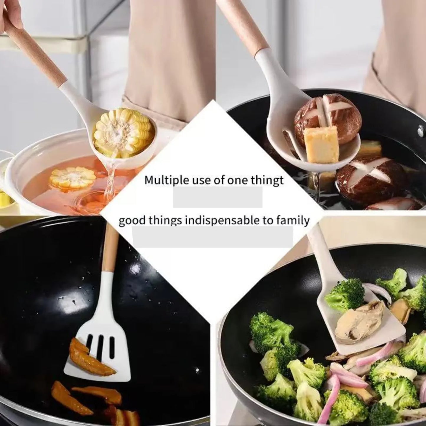 19-Piece Kitchen Knife Set with Knife Holder – Professional High Carbon Stainless Steel Cooking Knives