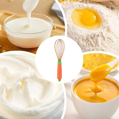 Heat-Resistant Silicone Whisk – Non-Stick Safe Balloon Egg Whisk for Mixing, Beating & Blending, Durable Kitchen Beater Tool