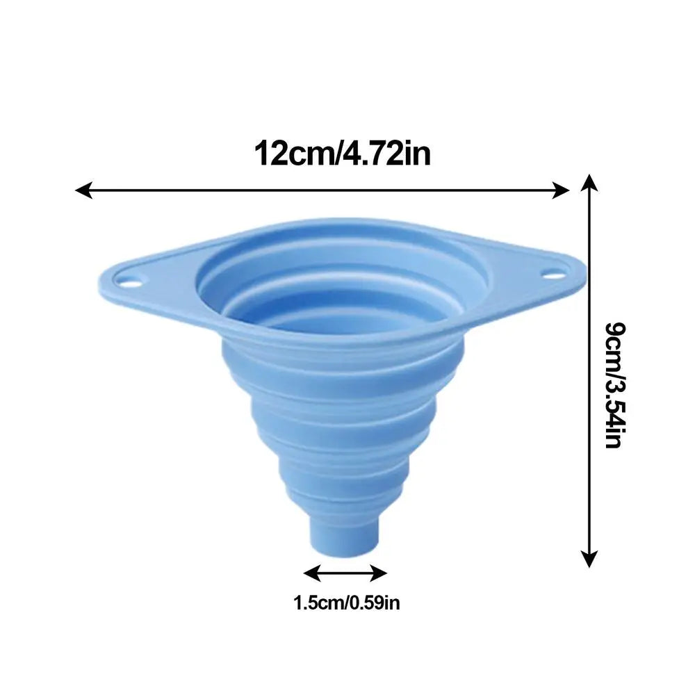 Household Foldable Funnel Silicone telescopic Portable Funnels for Fuel Hopper Beer Oil Easy to clean Kitchen Accessories Tools