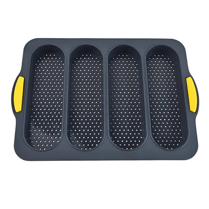 Large Silicone Baking Mold Non-Stick Baguette Bake Tray Kitchen Bakeware Accessories Grade Food Mould Oven Tool for Restaurant B