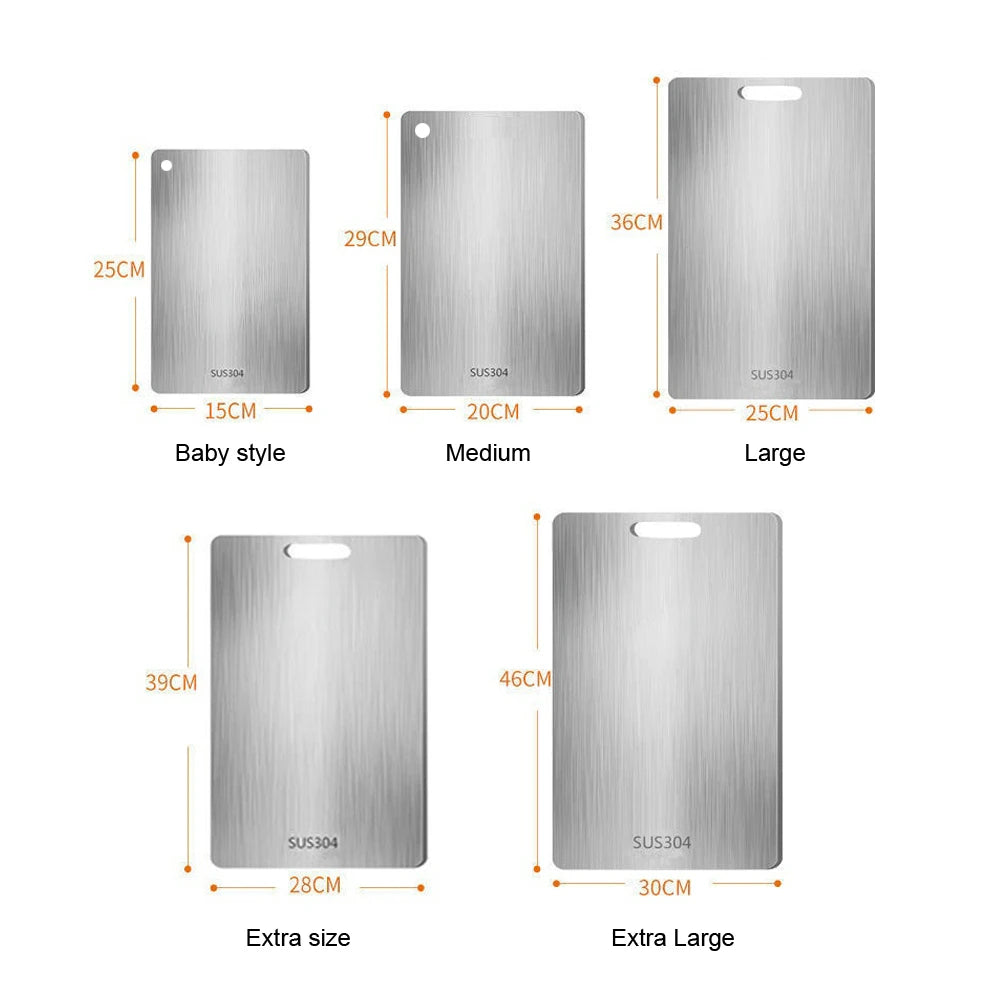 316 Thickened Cutting Board Stainless Steel Cut Vegetables Meat Chopping Board Cooking Tools Anti-mold Cutting Boards Mats