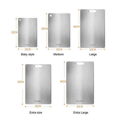 316 Thickened Cutting Board Stainless Steel Cut Vegetables Meat Chopping Board Cooking Tools Anti-mold Cutting Boards Mats