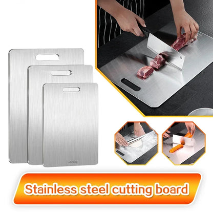 316 Stainless Steel Cutting Board – Thickened Anti-Mold Chopping Board for Meat & Vegetables