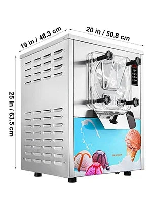 VEVOR Commercial Soft Serve & Fried Roll Ice Cream Machine – 220V Stainless Steel Instant Ice Cream Maker for Home or Business