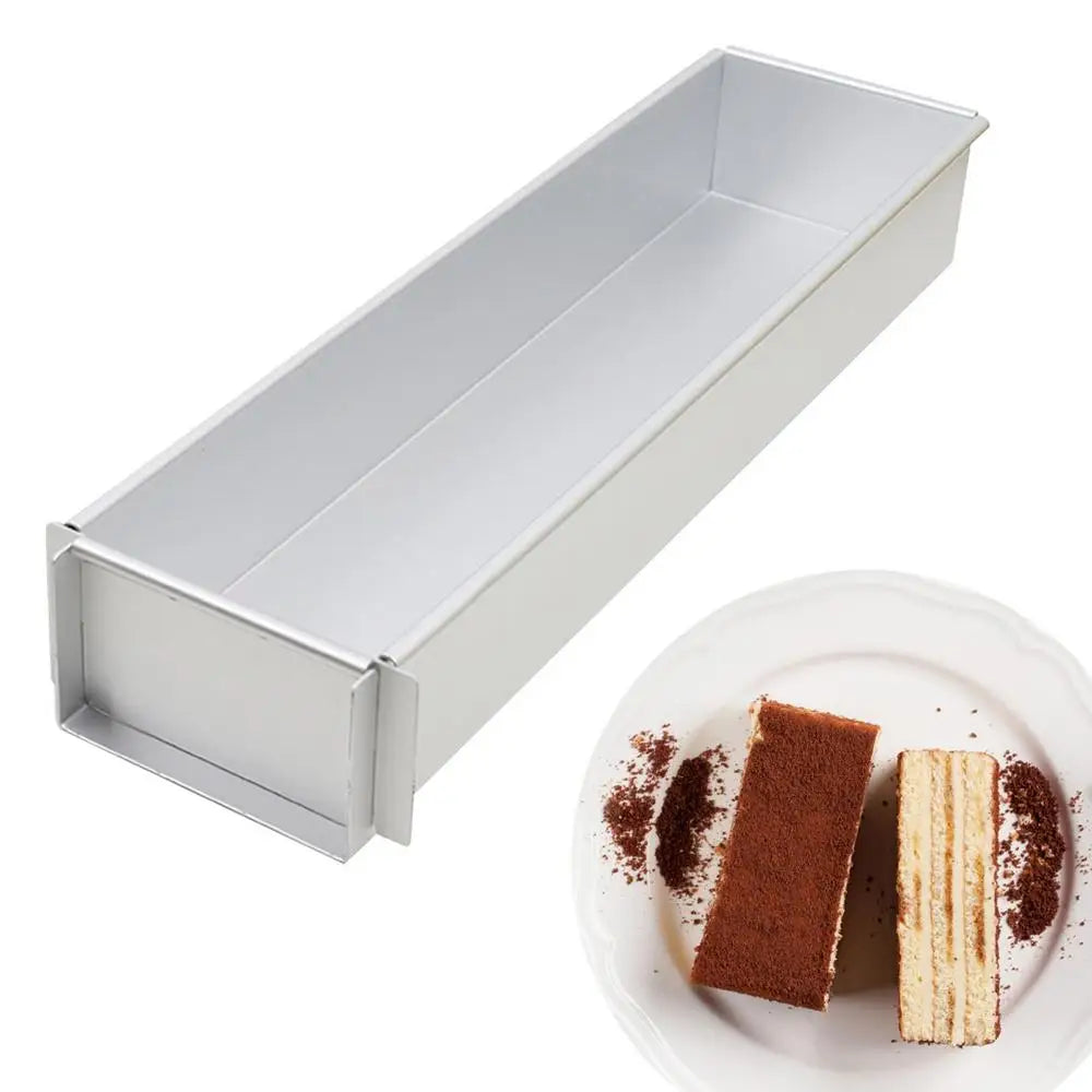 Aluminum Alloy Rectangle Tiramisu Cake Mold – Professional Baking Pan for Desserts, Layered Cakes, Pastries & Kitchen Use