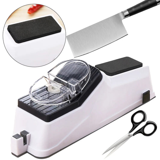 Electric Knife Sharpener – USB Rechargeable Automatic Sharpening Tool for Kitchen Knives