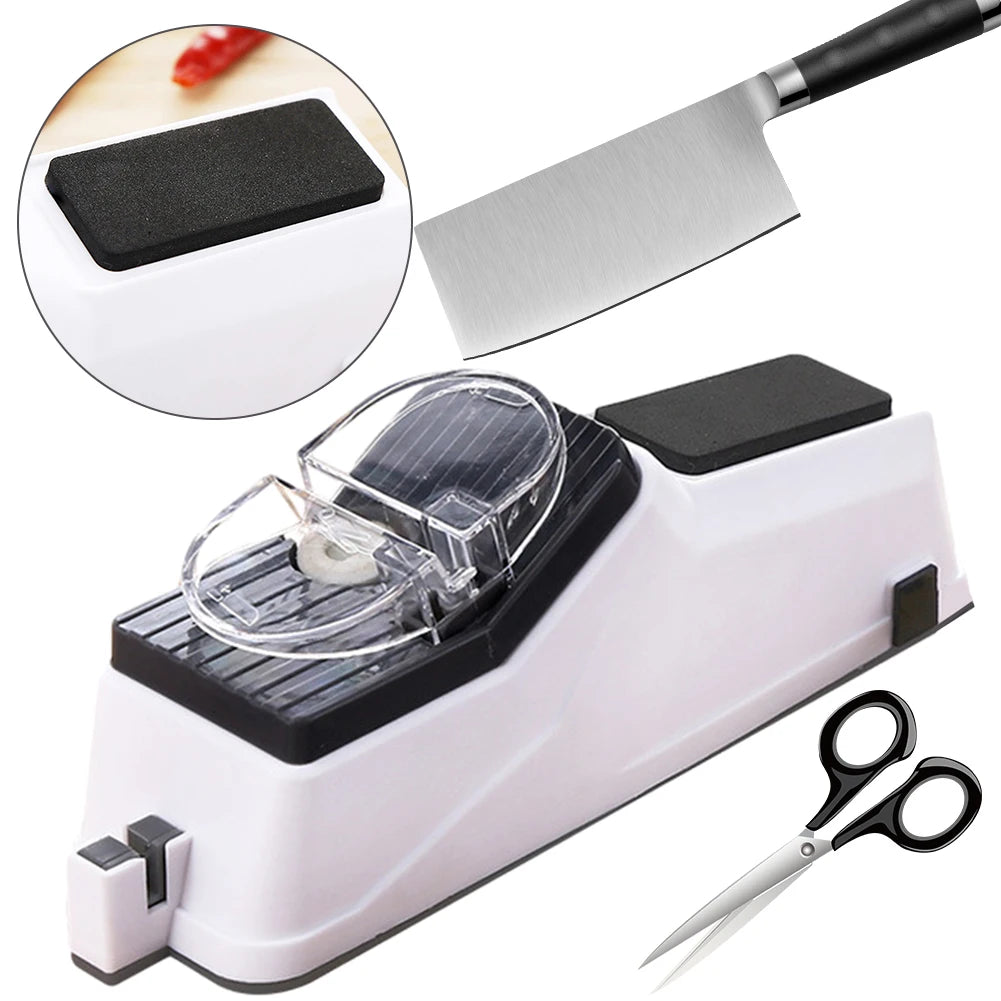 Automatic Knife Sharpener USB Rechargable Electric Knife Sharpener Professional Fast Sharpening Tool For Kitchen Knives Tool
