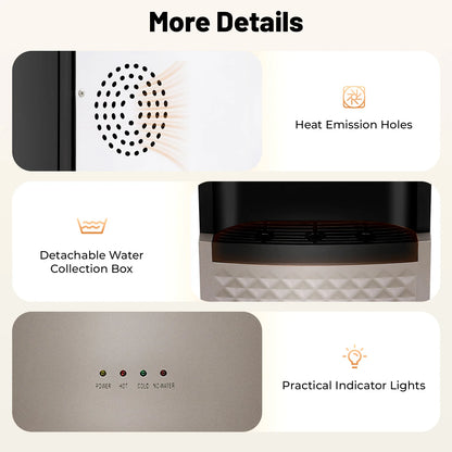 Bottom Load Water Dispenser for Home, Hot & Cold Standing Water Cooler Dispenser 3 Temp Modes, 500W Heating, 90W Cooling