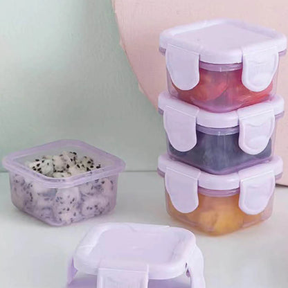 Mini Food Storage Container – Small Plastic Moisture-Proof Box with Leakproof Lid for Spices, Snacks, Seasonings & Kitchen Organization