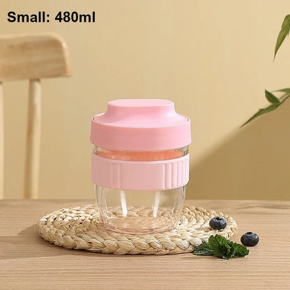 Portable Breakfast Fruit Oat Yogurt Salad Cup With Lid Spoon Food Storage Cup Fitness Weight Reducing Picnic Lunch Box Milk cup