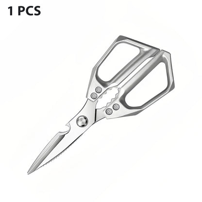 Stainless Steel Kitchen Shears – Multifunctional Food Scissors for Cutting Vegetables, Meat, Fish & Everyday Cooking Tasks