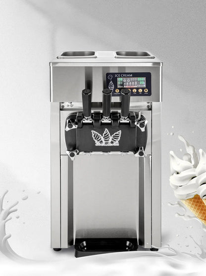 VEVOR Commercial Soft Serve & Fried Roll Ice Cream Machine – 220V Stainless Steel Instant Ice Cream Maker for Home or Business