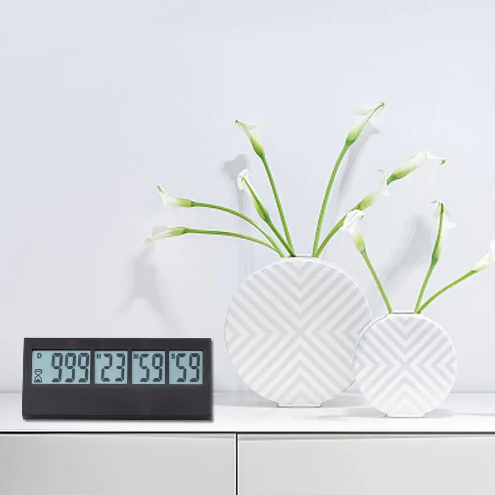 999 Days Countdown Clock – LCD Digital Event Timer for Kitchen, Weddings, Retirement, Labs, Cooking & Plant Watering Reminders
