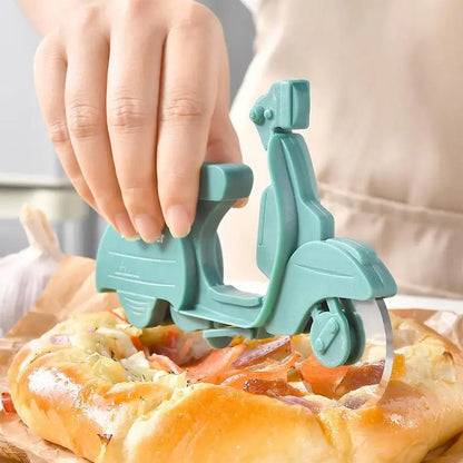 Pizza Dual Cutting Wheels With Ergonomic Handle Stainless Steel Food Chopper Multi-Function Roller For Dough Baking Tools Cheese