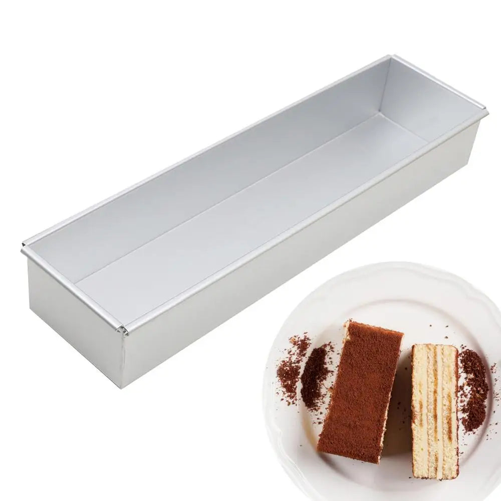 Tiramisu Cake Mold Rectangle Cake Pan Aluminum Alloy Tiramisu Dessert Making Molds Baking Professional Tool Kitchen Accessories