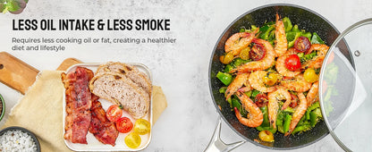 BEZIA 10-Piece Induction Cookware Set – Nonstick Pots and Pans for All Stoves, Durable Nonstick Kitchen Set for Induction Cooktops