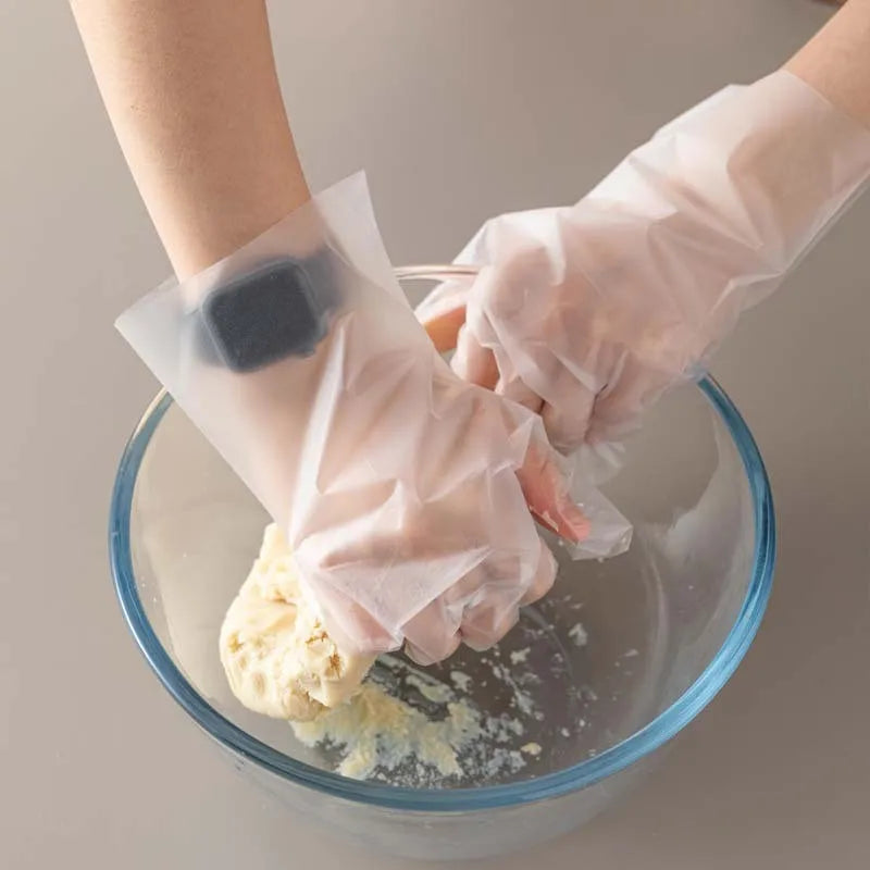 Disposable Clear TPE Gloves – Oil-Resistant, Food-Handling Gloves for Cooking, Cleaning & Meals, Latex-Free & Powder-Free