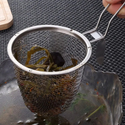 Durable Stainless Steel Mesh Strainer Spoon – Hot Pot, Frying, Noodles Scoop
